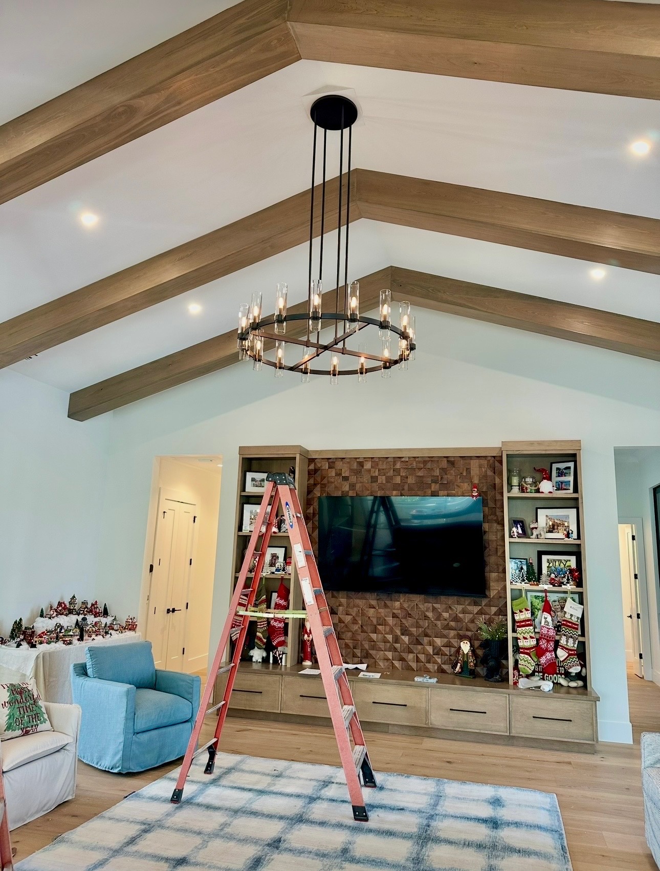 Indoor lighting installation in Port Charlotte home